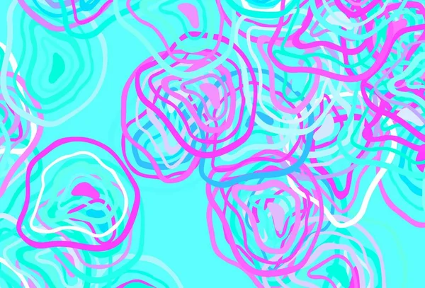 Rose Pâle Mise Page Vectorielle Bleue Avec Des Lignes Irisées — Image vectorielle