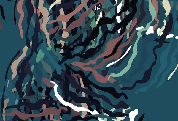 Bleu Foncé Motif Vectoriel Rouge Avec Lignes Illustration Abstraite Circumflex — Image vectorielle