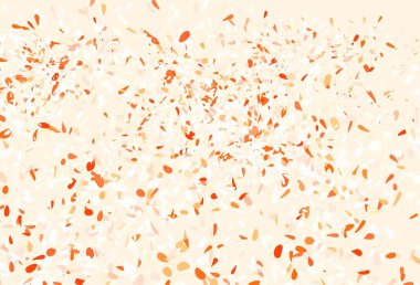 Açık kırmızı vektör yapraklı zarif arkaplan. Yapraklar ve karalamalar ile soyut çizimler. Duvar kağıdı tasarımınız için yeni bir doku.