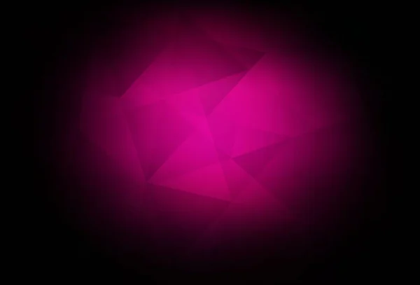 Patrón Triángulos Gradiente Vectorial Rosa Oscuro Ilustración Geométrica Creativa Estilo — Vector de stock