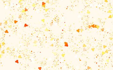 Memphis şekilli Light Orange vektör arkaplanı. Rastgele şekillerle soyut tarzda dekoratif tasarım. Web siteniz için basit tasarım.