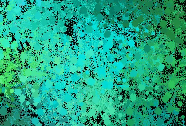 Темно Зеленый Векторный Фон Фасадами Простая Красочная Иллюстрация Абстрактными Градиентными — стоковый вектор