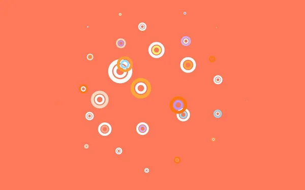 具有圆形形状的浅色多色矢量布局 现代抽象图解与彩色水滴 美丽网站的模式 — 图库矢量图片