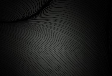 Koyu gri çizgili vektör düzeni. Basit çizgilerle renkli gradyan çizimi. Broşürler, broşürler için doku.