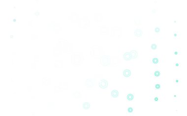 Açık mavi, küreli yeşil vektör deseni. Doğa tarzında renkli baloncuklu soyut illüstrasyon. İş ilanınız için tasarım.