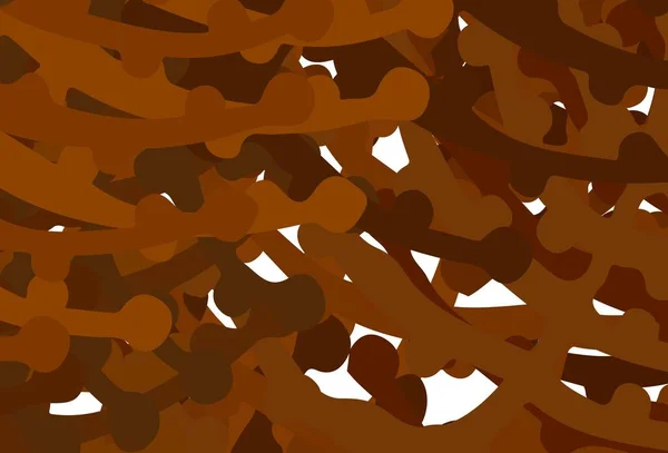 Modèle Vectoriel Orange Foncé Avec Des Formes Chaotiques Illustration Abstraite — Image vectorielle