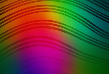 Çizgileri olan koyu renkli vektör arkaplanı. Çağdaş gradyan soyut çizgileri olan çizimler. Posterler ve afişler için iş tasarımı.