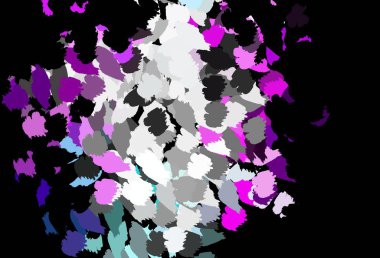 Koyu mavi, kaotik şekilli yeşil vektör şablonu. Modern tarzda değişen renkli kaotik formlar. Kartvizitiniz için modern tasarım.