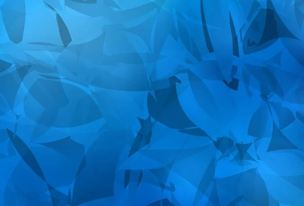 Modèle Vectoriel Bleu Clair Avec Polygonales Aléatoires Formes Chaotiques Colorées — Image vectorielle