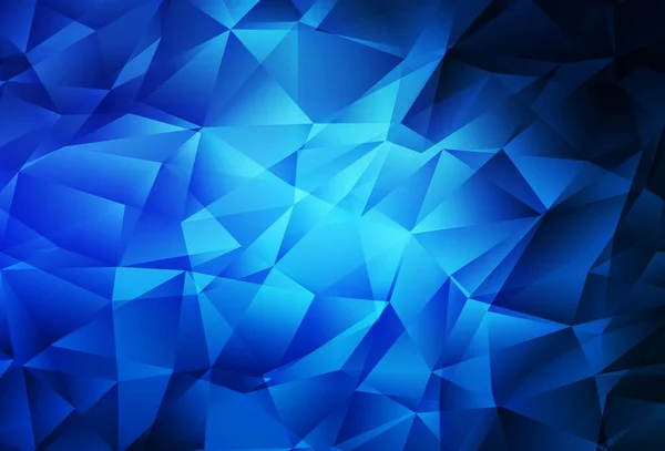 Modèle Polygonal Vecteur Bleu Foncé Illustration Colorée Dans Style Polygonal — Image vectorielle