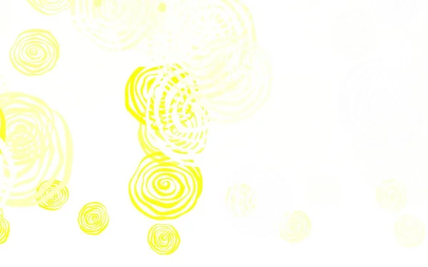 Světle Žlutý Vektor Elegantní Vzor Růžemi Květiny Gradientem Bílém Pozadí — Stockový vektor