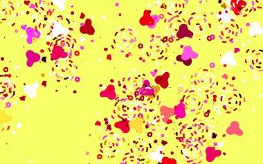 Soyut şekilli ışık çok renkli vektör arkaplanı. Soyut tarzda rengarenk gradyan şekilleri olan bir resim. Duvar kağıtları için zarif tasarım.