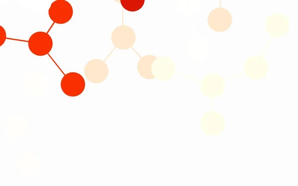 Světle Červená Žluté Vektorové Pozadí Formami Umělé Inteligence Zářící Ilustrace — Stockový vektor
