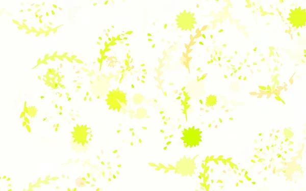 Светло Зеленый Красный Вектор Фон Цветами Цветами Цветы Градиентом Белом — стоковый вектор