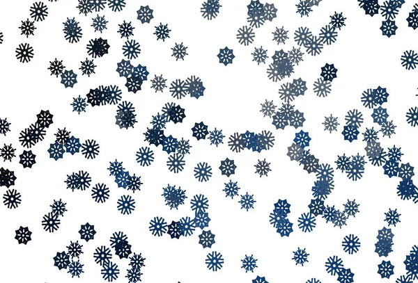 Light Blue Διάνυσμα Μοτίβο Νιφάδες Χιονιού Χριστούγεννα Λαμπερή Έγχρωμη Απεικόνιση — Διανυσματικό Αρχείο