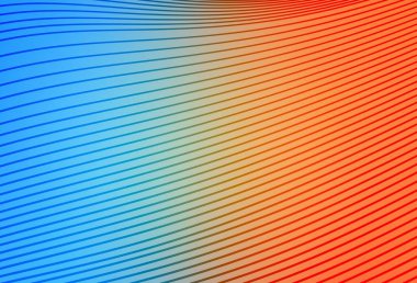 Açık mavi, kıvrımlı çizgileri olan sarı vektör şablonu. Kavisli çizgilerden oluşan parlak bir illüstrasyon. Cep telefonu ekranları için arkaplan.