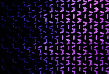 Koyu mor, keskin çizgileri olan pembe vektör deseni. Bulanık dekoratif tasarım basit bir şekilde çizgilerle. Reklamlar, posterler, afişler için desen.