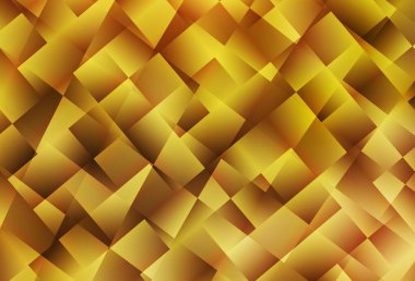 Dikdörtgenli koyu sarı vektör arkaplan. Dikdörtgenleri ve kareleri olan güzel bir çizim. İş ilanları, broşürler, broşürler için desen