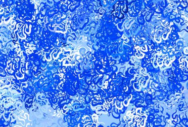 Soyut biçimlerde hafif BLUE vektör dokusu. Modern tarzda değişen renkli kaotik formlar. Web siteniz için basit tasarım.