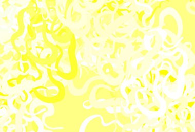 Kaotik şekilli açık sarı vektör şablonu. Soyut gradyan şekilli basit renkli çizimler. Web siteniz için basit tasarım.