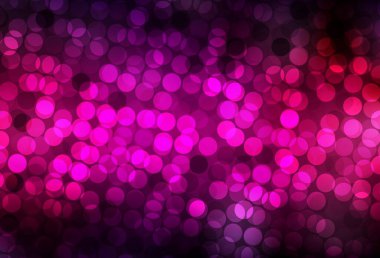 Küreli koyu pembe vektör deseni. Bulanık yağmur damlaları olan soyut bir çizim. Fütürist reklamlar ve kitapçıklar için şablon.