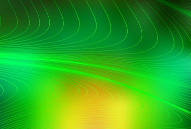 Açık yeşil, kıvrımlı sarı vektör dokusu. Basit eğri biçiminde parlak renkli bir illüstrasyon. Markan için yeni kompozisyon.