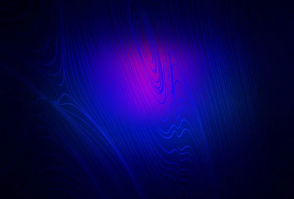 Tmavá Růžová Modrá Vektorová Textura Ohnutými Liniemi Chytrá Ilustrace Abstraktním — Stockový vektor