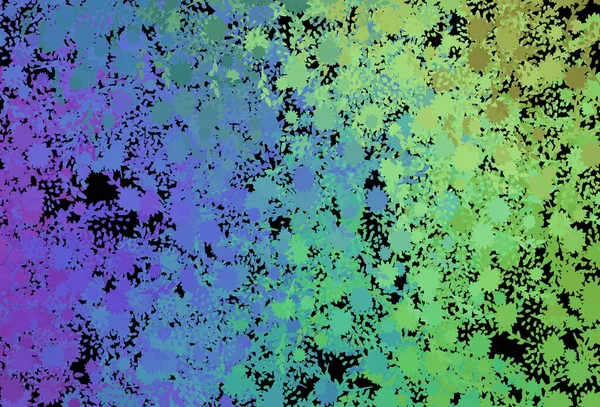 Тёмная Многоцветная Векторная Текстура Абстрактными Формами Иллюстрация Красочными Градиентными Формами — стоковый вектор
