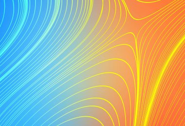 Açık mavi, sarı vektör bulanık parlak soyut şablon. Renkli soyut çizimler ve gradyan. İşiniz için en iyi bulanık tasarım..