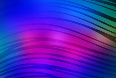 Koyu pembe, kıvrımlı çizgileri olan mavi vektör dokusu. Yaratıcı illüstrasyon, yarım tonlu ve eğimli. Fikirlerin için bir örnek..