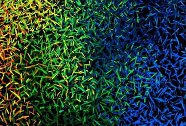 Koyu mavi, düz çizgileri olan sarı vektör düzeni. Çizgilerle modern geometrik soyut çizim. Reklamınız, posteriniz, afişiniz için en iyi tasarım.