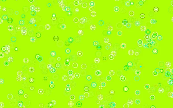 浅蓝色 带气泡的绿色矢量背景 采用带气泡的抽象风格的模糊装饰设计 招贴画设计 网站横幅设计 — 图库矢量图片