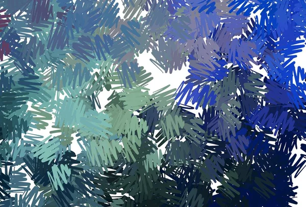 Agencement Vectoriel Bleu Clair Avec Lignes Plates Illustration Brillante Colorée — Image vectorielle