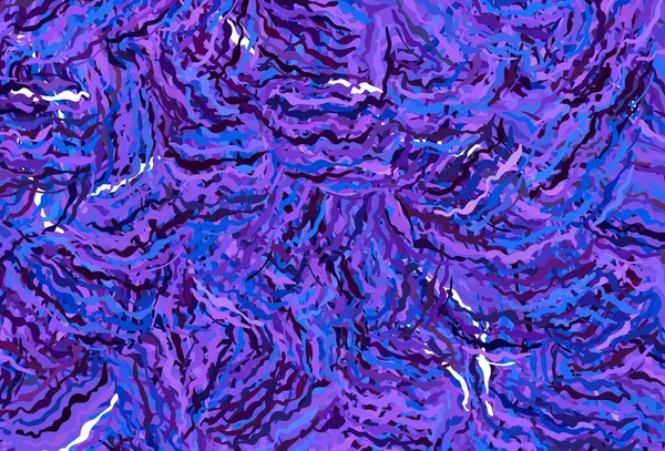 Темно Розовый Синий Векторный Фон Изогнутыми Линиями Блестящие Абстрактные Иллюстрации — стоковый вектор