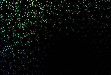 Karanlık çokrenkli vektör düzeni, çizgiler, üçgenler. Doğa tarzında üçgenleri olan güzel bir çizim. Kartvizitiniz için modern tasarım.