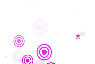 Açık mavi, küreli kırmızı vektör deseni. Soyut arka planda bulanık kabarcıklar ve renkli gradyan. Reklamlar, broşürler için desen.