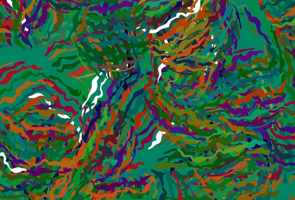 Modèle Vectoriel Multicolore Foncé Avec Lignes Courbes Échantillon Aux Lignes — Image vectorielle