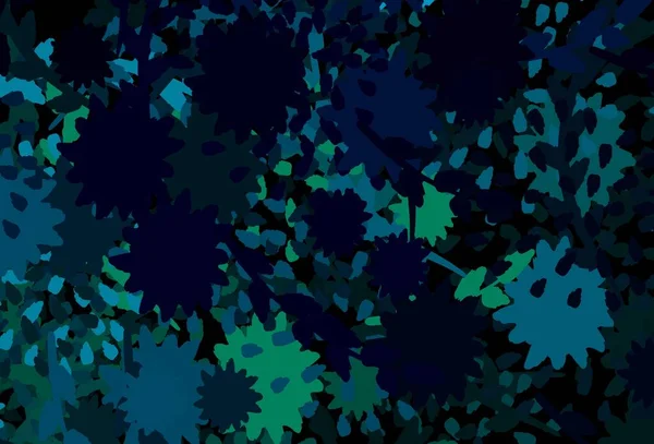Azul Claro Textura Vetorial Verde Com Formas Abstratas Formas Caóticas —  Vetores de Stock