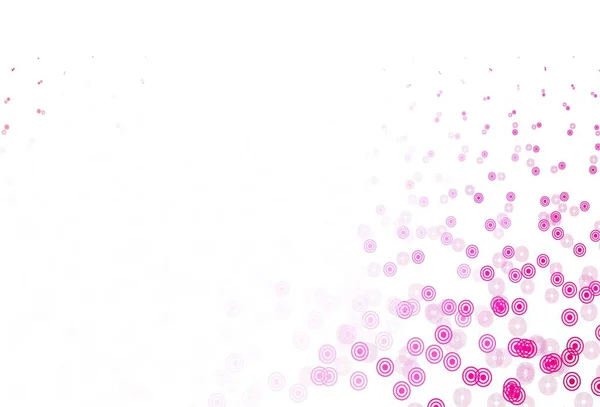ライトパープルピンクのベクトルの背景に斑点があります 抽象的な背景にカラフルなグラデーションでぼやけた泡 美しいウェブサイトのためのパターン — ストックベクタ