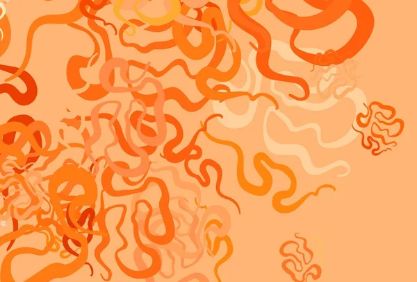 Leicht Orangefarbene Vektorstruktur Mit Abstrakten Formen Illustration Mit Farbenfrohen Verlaufsformen — Stockvektor