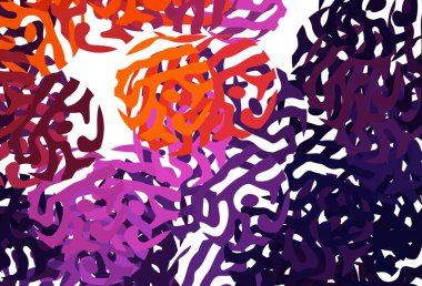 Koyu pembe, soyut şekilli kırmızı vektör arkaplan. Rastgele şekillerle soyut tarzda dekoratif tasarım. Kartvizitiniz için modern tasarım.