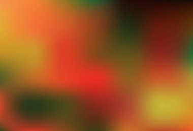 Koyu turuncu vektör parlak şablonu bulanıklaştırdı. Soyut ve gradyan renkte renkli çizimler. İşiniz için yeni tasarım.