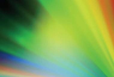 Açık yeşil, sarı vektör parlak soyut fon. Görüntü stili ve gradyanı olan yeni renkli çizimler. İşiniz için yeni tasarım.