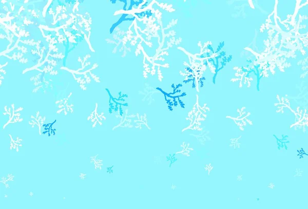 Luz Azul Vector Patrón Abstracto Con Sakura Ilustración Abstracta Brillante — Archivo Imágenes Vectoriales