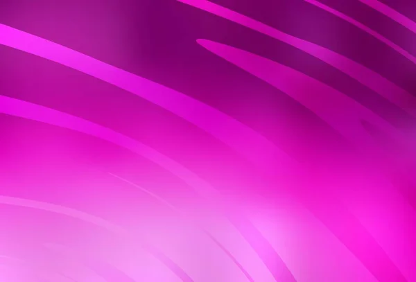 Světlé Růžové Vektorové Pozadí Křivými Čarami Chytrá Ilustrace Abstraktním Stylu — Stockový vektor