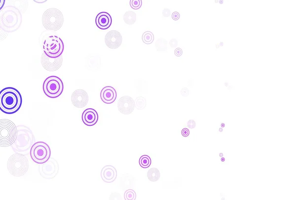 Světle Fialová Růžové Vektorové Pozadí Skvrnami Rozmazané Bubliny Abstraktním Pozadí — Stockový vektor