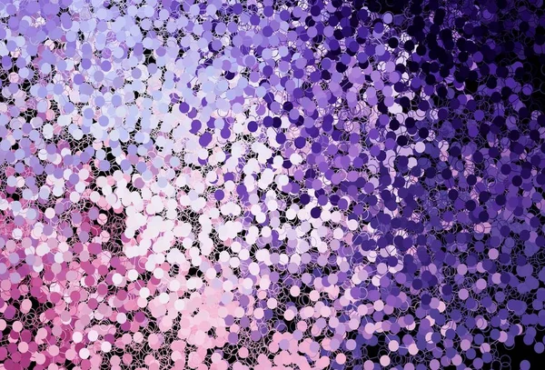 Dark Purple Fondo Vectorial Rosa Con Burbujas Ilustración Abstracta Moderna — Vector de stock