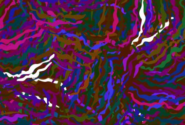 Eğri çizgileri olan koyu renkli vektör arkaplanı. Çağdaş gradyan soyut çizgileri olan çizimler. Fikirlerin için bir örnek..