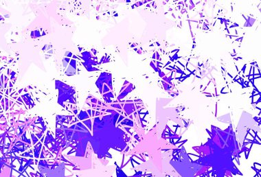 Açık Kırmızı, parlak yıldızlı sarı vektör düzeni. Renkli yıldızlı soyut çizimler. Fütürist reklamlar ve kitapçıklar için şablon.