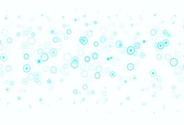 Disklerle açık yeşil vektör dokusu. Doğa tarzında bulanık halkaları olan güzel renkli çizimler. Marka kitabınız için yeni şablon.